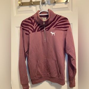 Pink Quarter Zip Sweater